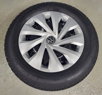 Originál 15" VW Škoda 5x100 zimní pneu 7-8mm - 3