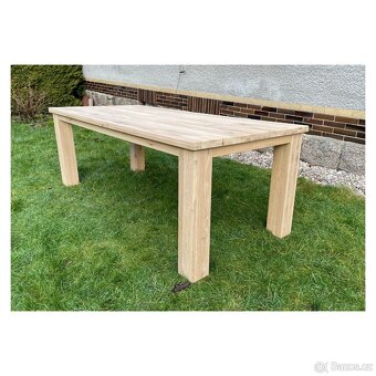 Dubový masivní jídelní stůl - Max 220 cm - 3
