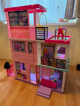 BARBIE VELKÝ DREAMHOUSE DELUXE dům vila s výtahem, bazén - 3