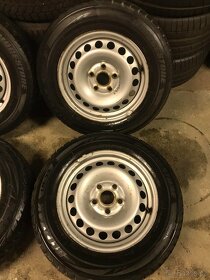Plechové disky 5x112, ET 47, zimní 195/65 R15 91H M+S - 3