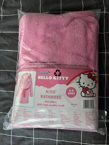 Dívčí župan s kapucí Hello Kitty vel. 122/128 - 3