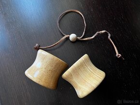 Chemex náhradní dřevěná rukojeť s koženým páskem - 3