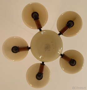 PRODÁM PRVOREPUBLIKOVÝ PĚTIRAMENNÝ LUSTR - 3