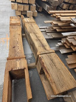 Historické 300 let staré stojky - dubové - 3