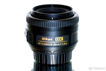 Nikon AF-S Nikkor 35mm 1:1,8 G + UV filtr TOP STAV - 3
