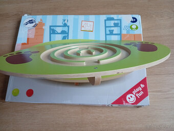 Dřevěná balanční deska pro malé nožky - 3