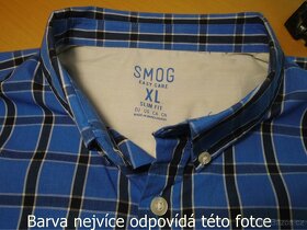Pánská slim kostkovaná košile Smog/XL-L/2x60cm - 3