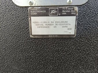 Subwoofer basové pasivní reprobedny  Peavey 18“ - 3