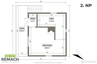 Prodej, chata 71 m2, pozemek 400 m2, parkování, Břestek - 3