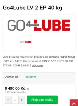 Plastické mazivo, vazelína  EP2, LV 2 EP, Renolin CLP220 - 3