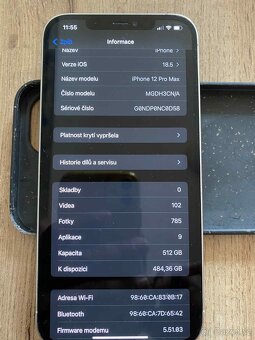 Iphone 12 PRO MAX 512GB BÍLÝ - 3
