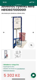 Závěsná výlevka JIKA MIRA s modulem WASTE SINK - 3
