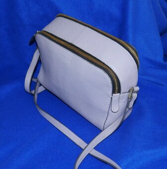 Kožená šedá kabelka/crossbody Paul Costelloe - 3