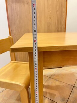 Dětský stůl 80x60 cm a židle z bukového masivu - 3