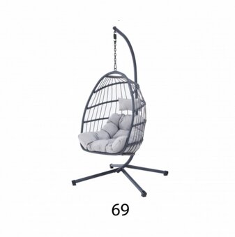Prodám Závěsné křeslo 69 (houpačka) šedá barva - 3