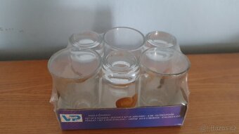 Sada 6 panáků meruňka, nové - 3