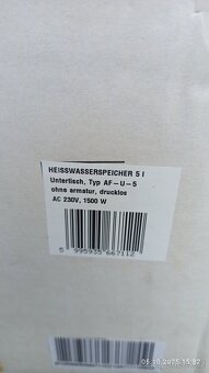 Elektrický ohřívač vody Hajdu AF-U-5 - 3