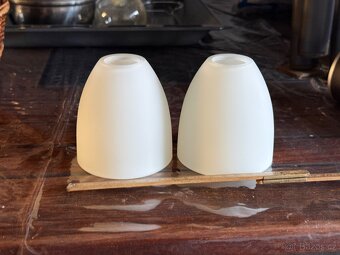 Skleněný bílý kryt světla - 2kusy - 3