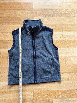 Fleecová vesta šedá - 3