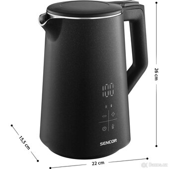 Rychlovarná konvice Sencor SWK 0600BK černá - 3