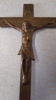 Mosazný kříž, výška 45 cm - 3