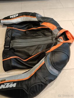 KTM Racing-Pánská kožená moto kombinéza, dvoudílná - 3