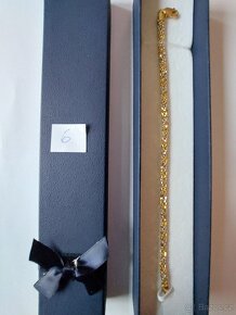 Sada řetízek na krk a na ruku z 18 k zlata. - 3