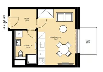 Váháte? Nabízíme poslední 1+kk s balkonem-volejte 728120015 - 3