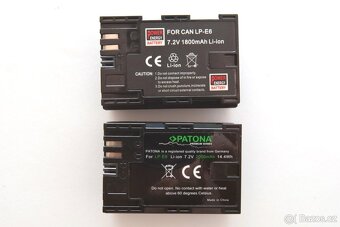 2x akumulátor LP-E6 pro Canon EOS - 3