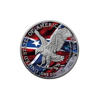 Stříbrná mince 1 Oz American Eagle American Flag 2022 - 3