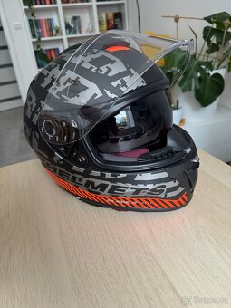 Integrální helma MT BLADE 2SV CHECK Matt Grey – velikost S - 3