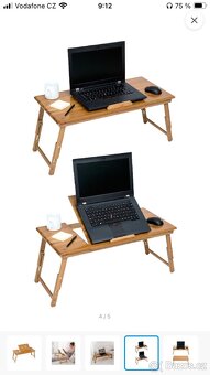 Stolek na notebook do postele 72x35x26 cm - 3