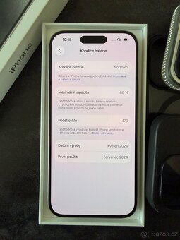 iPhone 15 PRO 128GB – White Titan - SIM + eSIM - 3