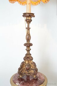 Barokní dřevěný svícen - Lampa - 3