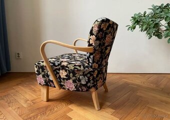 Retro křeslo Halabala H-237 po pečlivé renovaci - 3