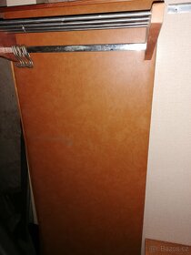 Retro předsíňová stěna za odvoz a láhev věšák, koženka - 3