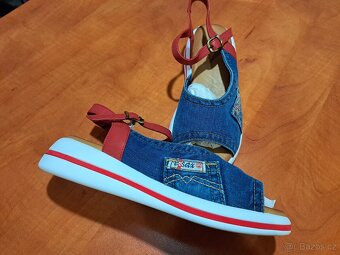 Dámské sandále jeans , vel.38 - 3