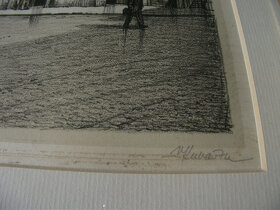 Obraz Praha aquarel - signován - 3