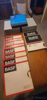 Magnetofonové cívky BASF,SCOTCH - 3