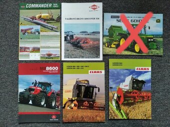 Prospekty zemědělské techniky a traktorů - 3