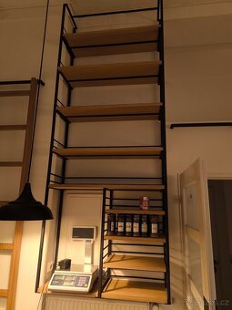 Regál na produkty masiv, kov - 3