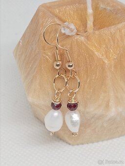 Náušnice s barokními perlami - 3