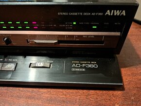 Tape deck Aiwa F-360, plně funkční, nové řemínky - 3