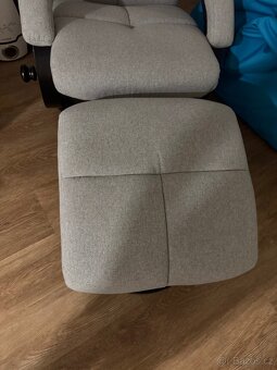 Carryhome Relaxační Křeslo s Taburetem - 3