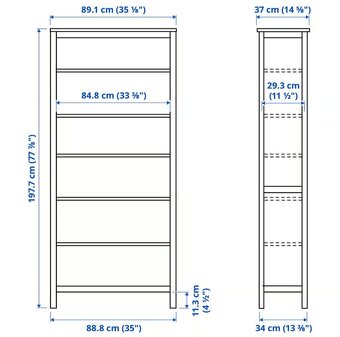 2x knihovna HEMNES - 3