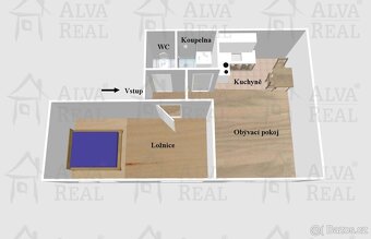 Dlouhodobý pronájem bytu 2+kk v Brně - Žebětíně, zařízený... - 3