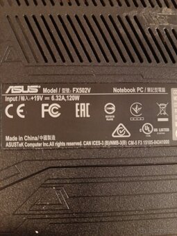 Prodám herní notebook ASUS FX502V Black - 3