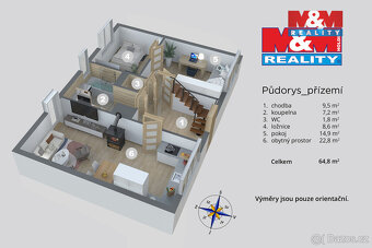 Prodej rodinného domu, 81 m², Hostomice, ul. Palackého - 3