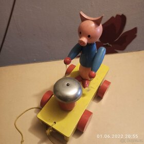 Dřevěná hračka prasátko - 3