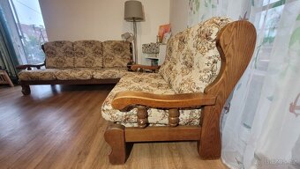 Daruji masivní dubovou sedací soupravu 3+2+1 - 3